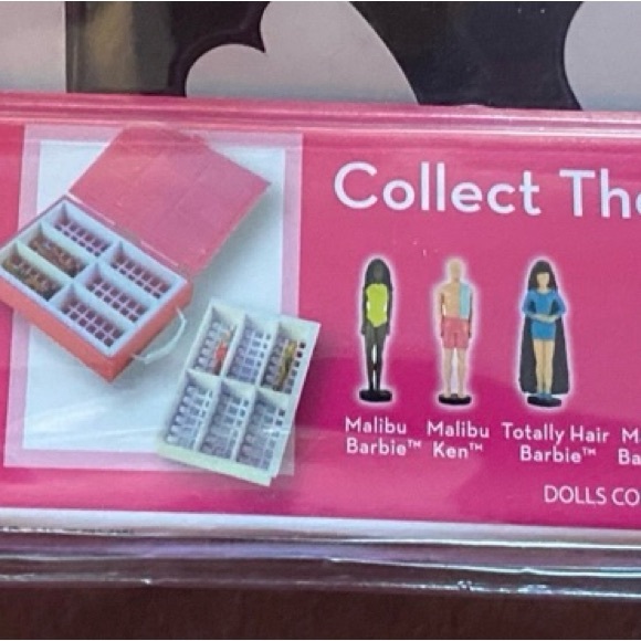 BNIB Worlds Smallest Barbie Fashion Case w/2 Barbies - Picture 3 of 5